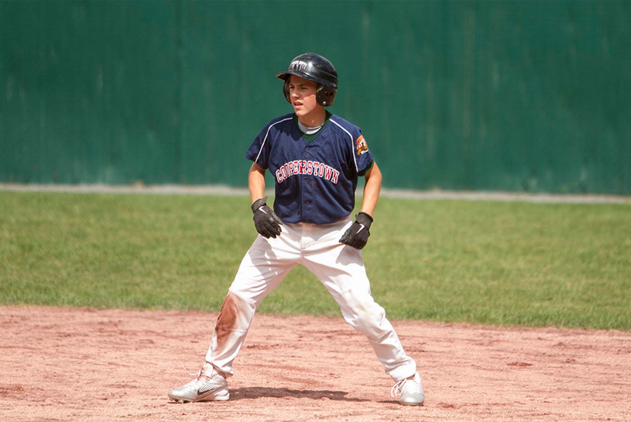 Cooperstown baseball team player
